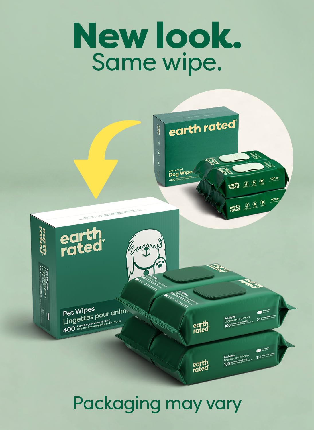 Detalle 2 de Earth Rated Feuchttücher 400 Stück