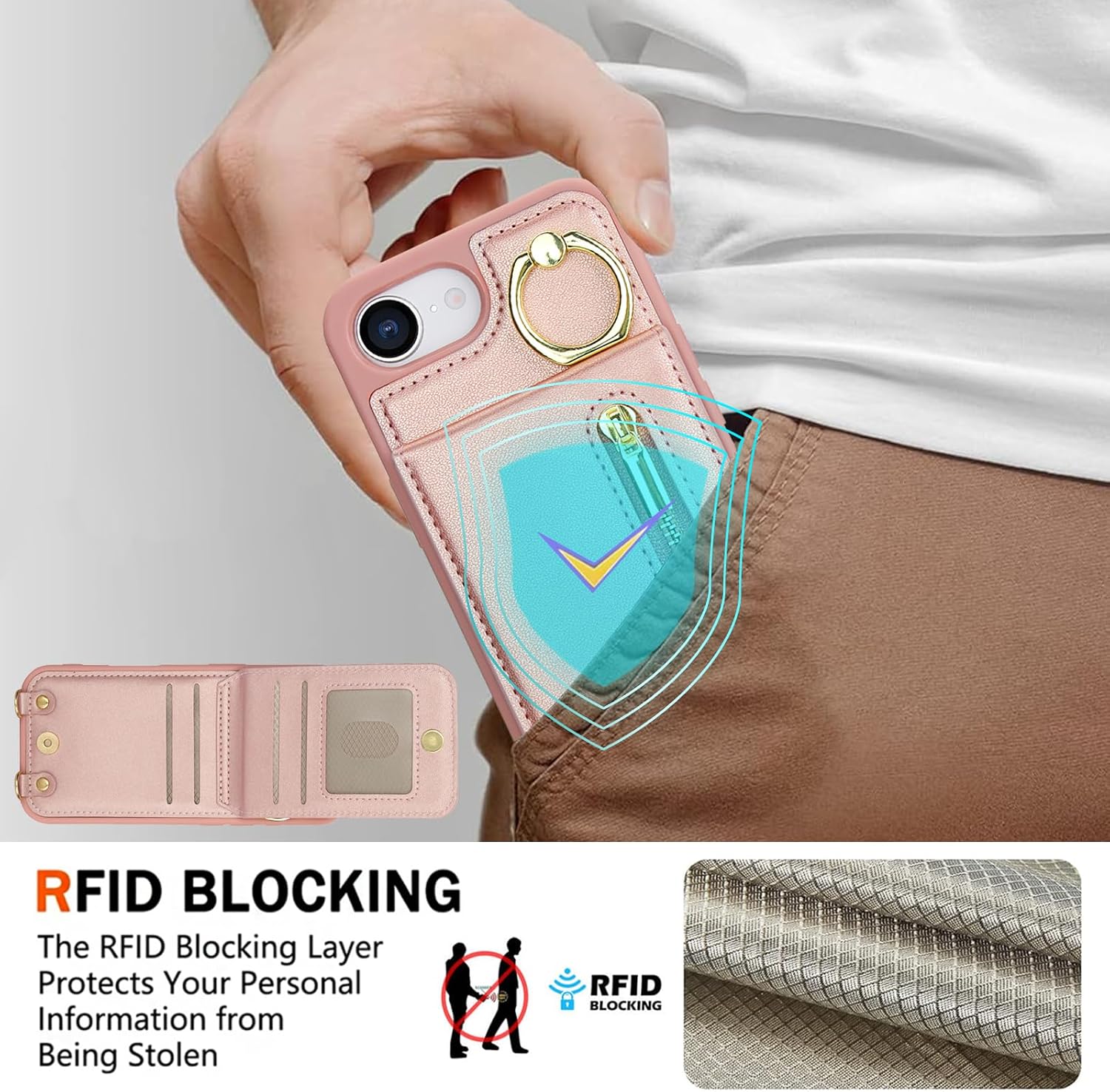 Thumbnail 4 de Jcxtrombulous Crossbody Wallet Case for iPhone 16E