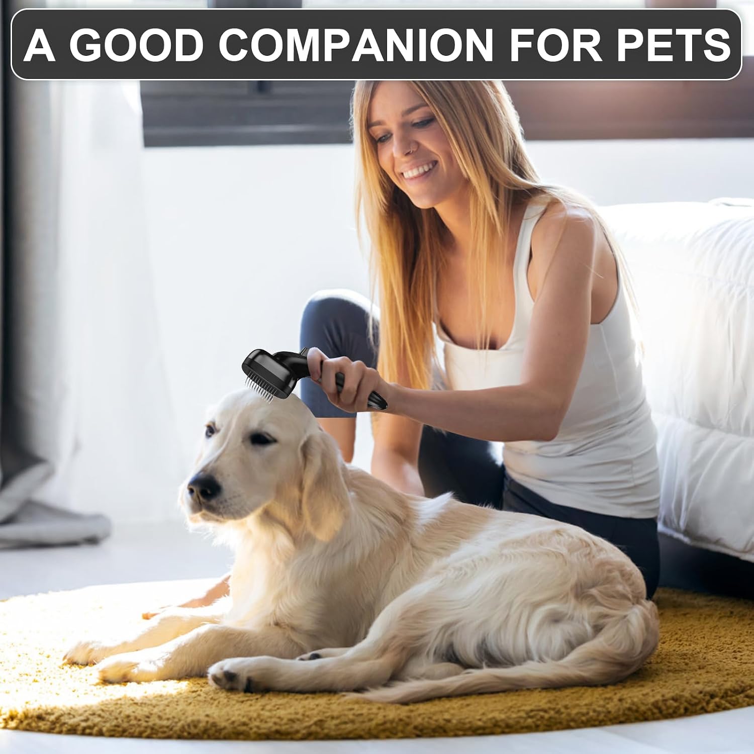 Thumbnail 6 de WOPQAEM Dog Brush Self Cleaning Slicker