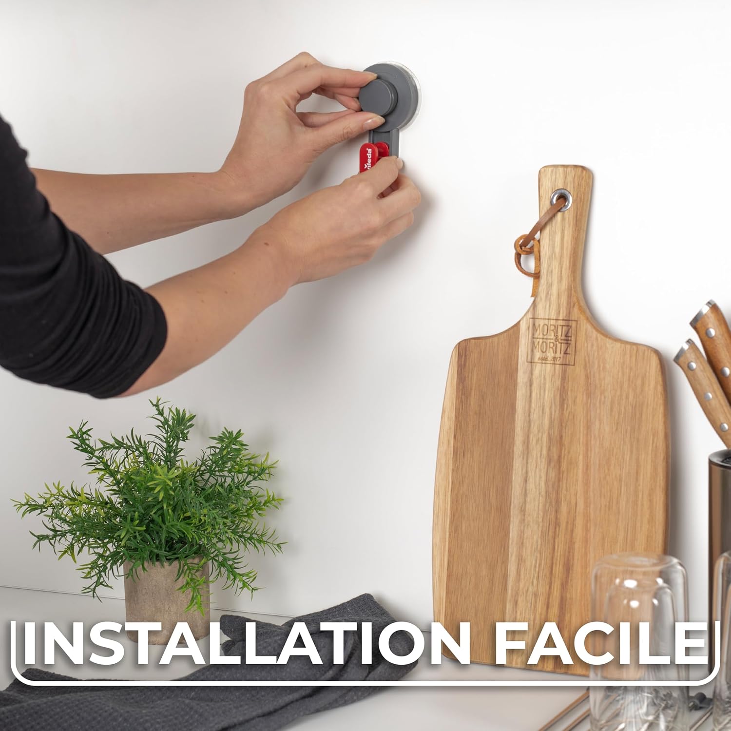 Thumbnail 3 de Lot de 3 crochets adhésifs Vileda jusqu’à 3 kg