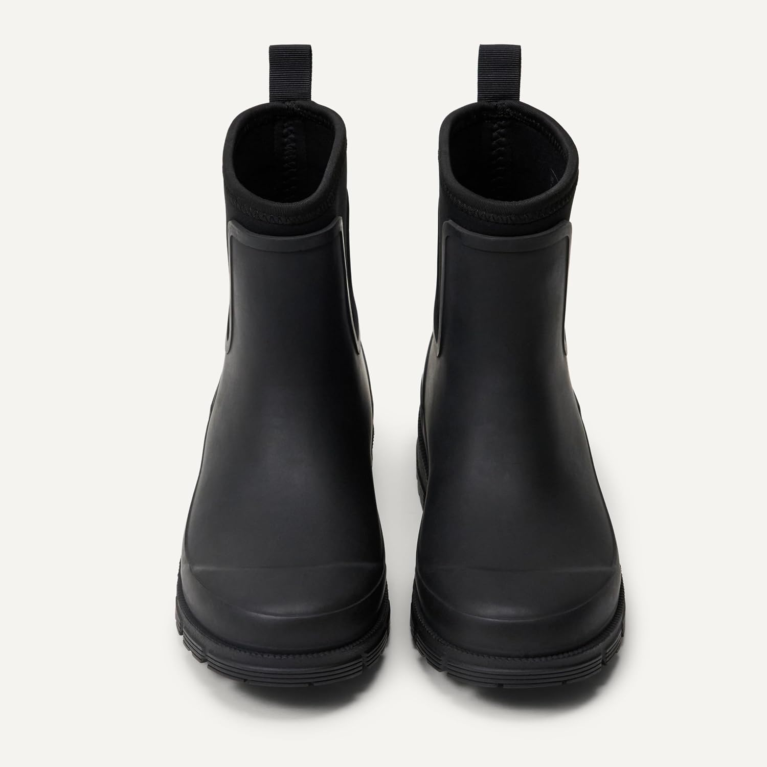 Detalle de Amazon Essentials Damen Wasserdichte Chelsea-Stiefelette – Regenstiefel mit elastischen Einsätzen