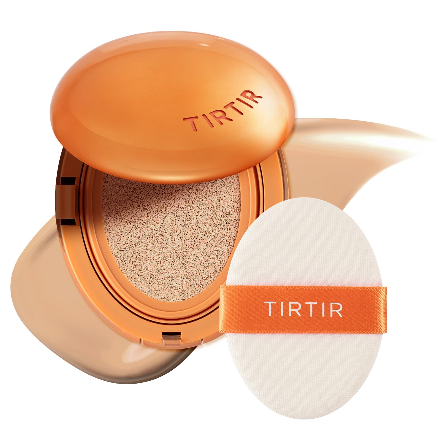 Detalle de TIRTIR Mask Fit Ai Filter Cushion Foundation, #24N Latte, Semi-Matte Coverage