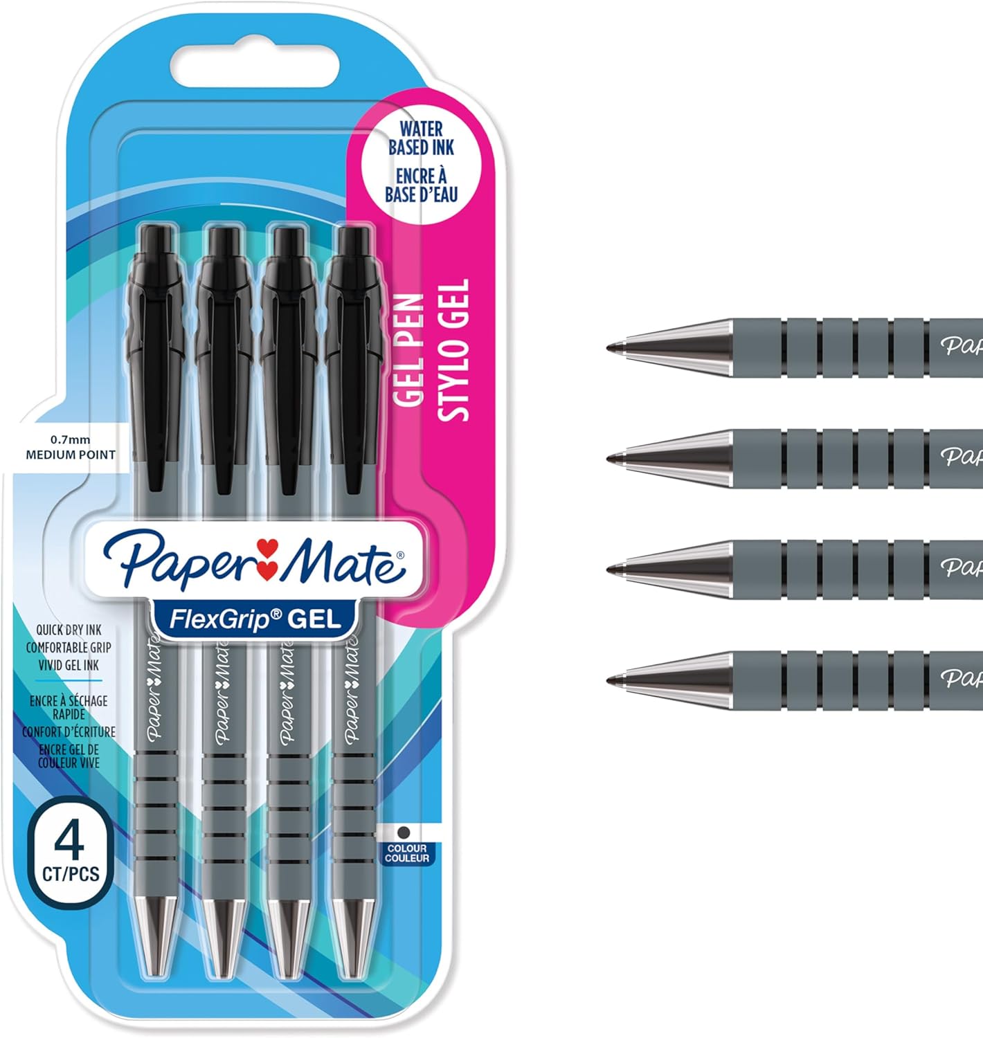 Detalle de Paper Mate FlexGrip gel 0,7 mm noir