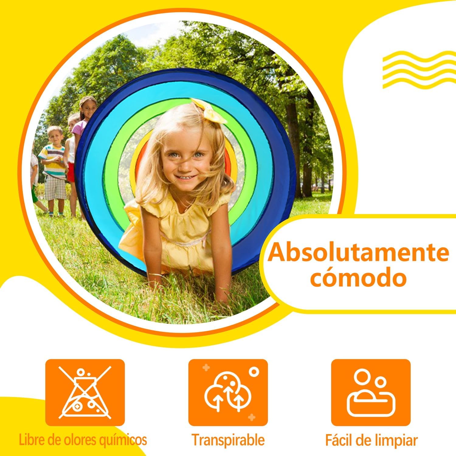 Detalle de Wilwolfer Túnel de Juego 180 cm para bebés
