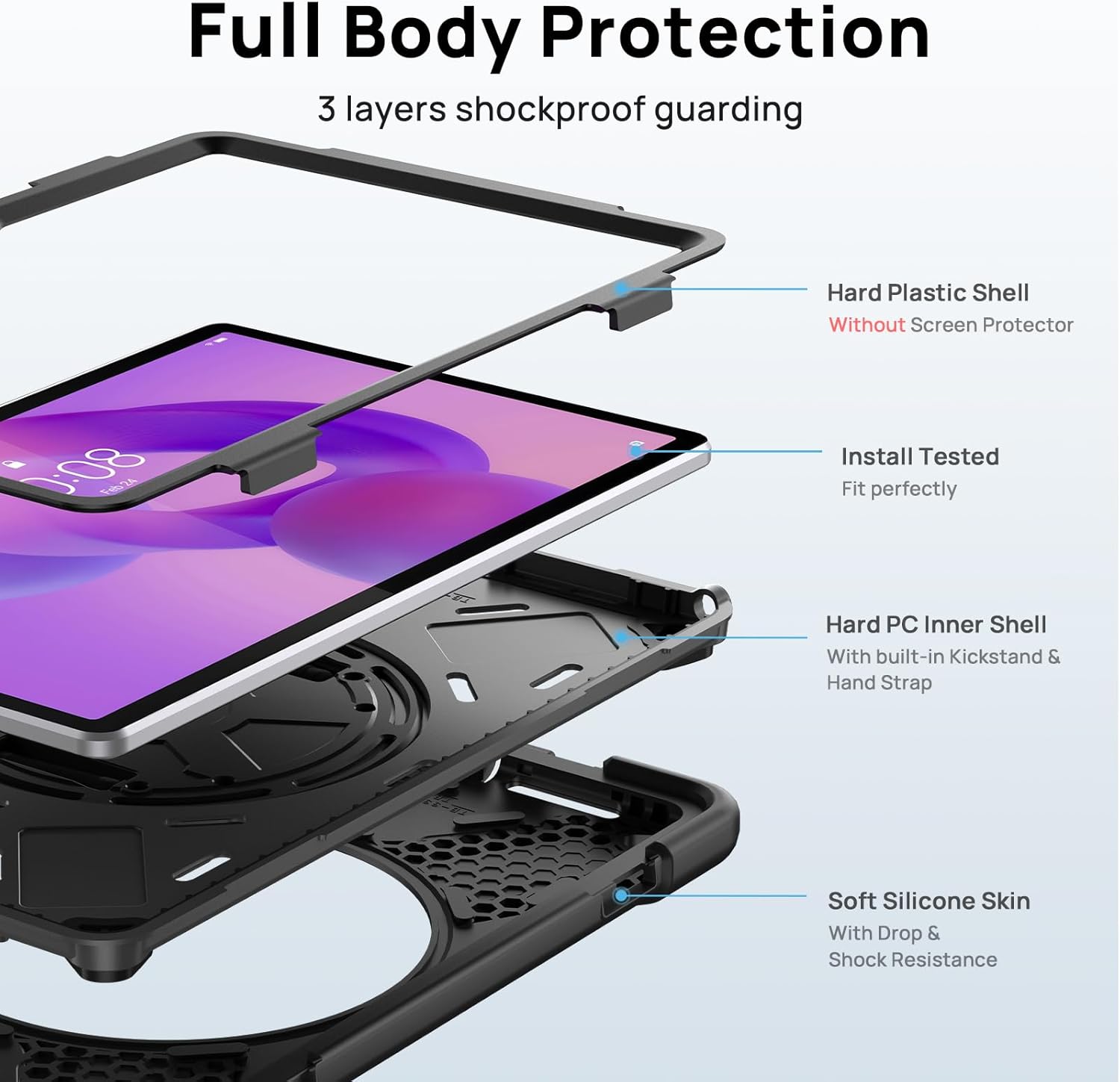 Thumbnail 2 de Gerutek Case for Lenovo Idea Tab 11 inch 2025 – 360° Rotating Rugged Case