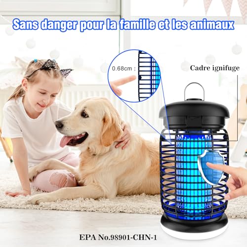 Thumbnail 6 de Seenlast Lampe Anti Moustique LED 15W – 4200V, IPX4, 140 m² (1,5 m), 2 en 1