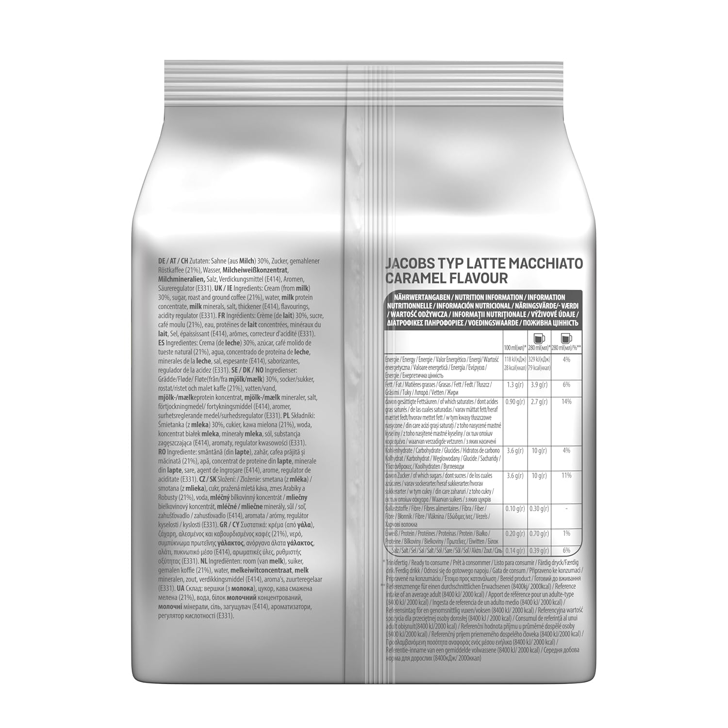Detalle 2 de Jacobs Latte Macchiato Caramel Tassimo Kapseln – 40 Kaffeekapseln in 5 Packungen
