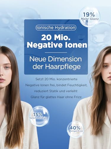 Detalle de Kryvoth Ionen-Haartrockner 2000 W, faltbar, mit Diffusor und 3 Heizstufen