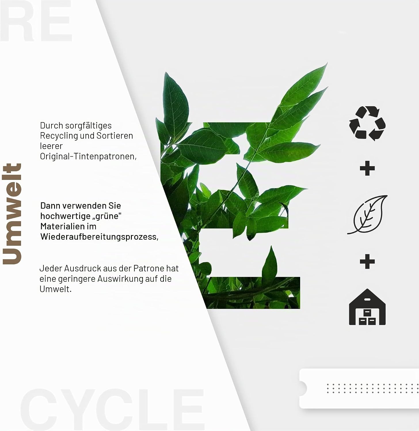 Detalle 2 de Economink PG 540 Schwarz kompatible Druckerpatrone für Canon