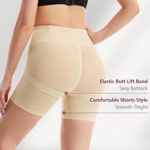 Detalle de DiULi Braga Faja Reductora Mujer, Braga Faja sin Costuras y Braguitas Moldeadoras para Postparto (Color Piel-M)