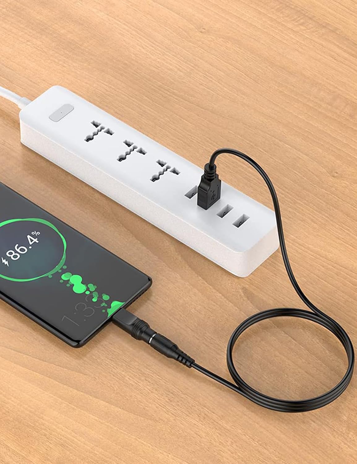 Thumbnail 4 de TONTON USB-A auf DC Stecker Ladekabel (13-in-1) mit 13 Hohlsteckern, 1,5 m, schwarz