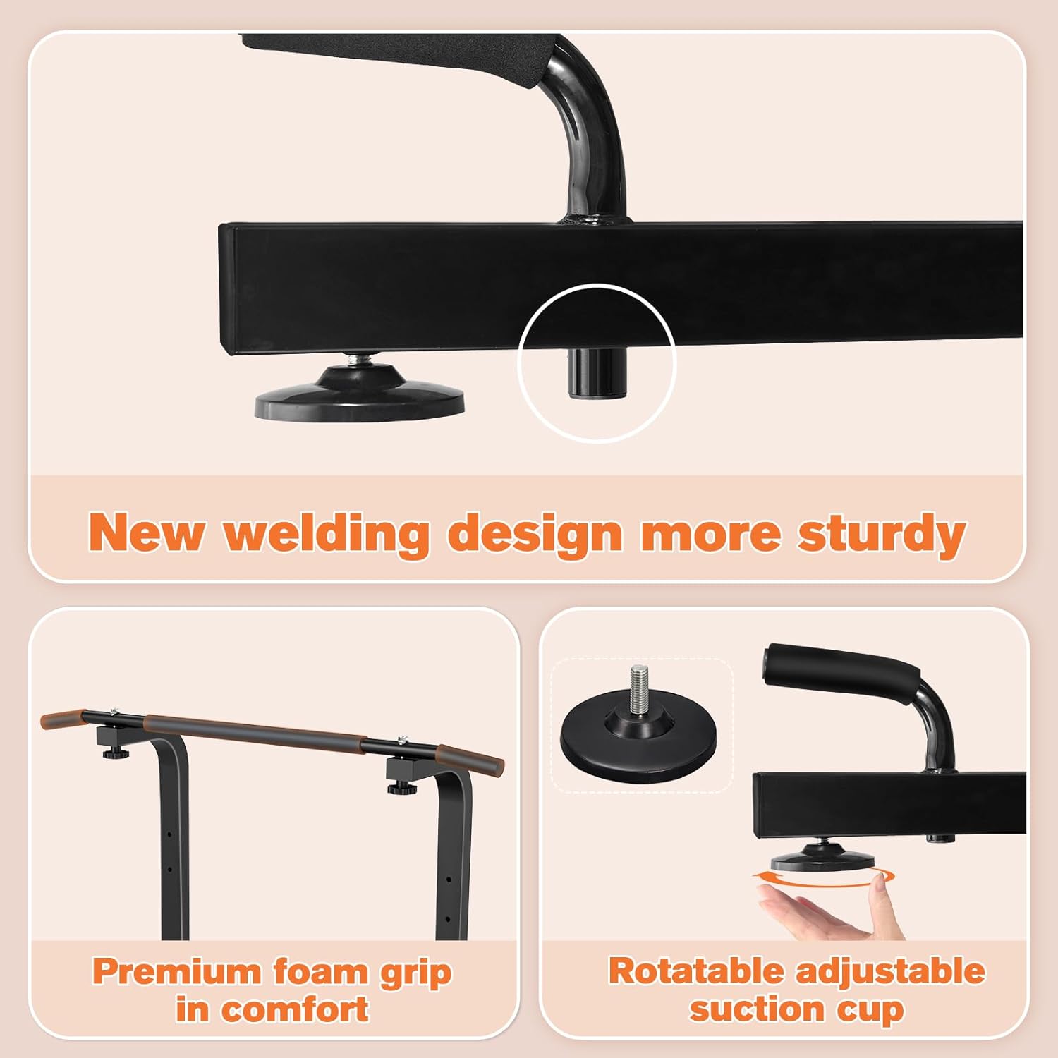 Detalle 2 de RELIFE REBUILD YOUR LIFE Power Tower Pull-Up and Dip Station, 9 Height Settings