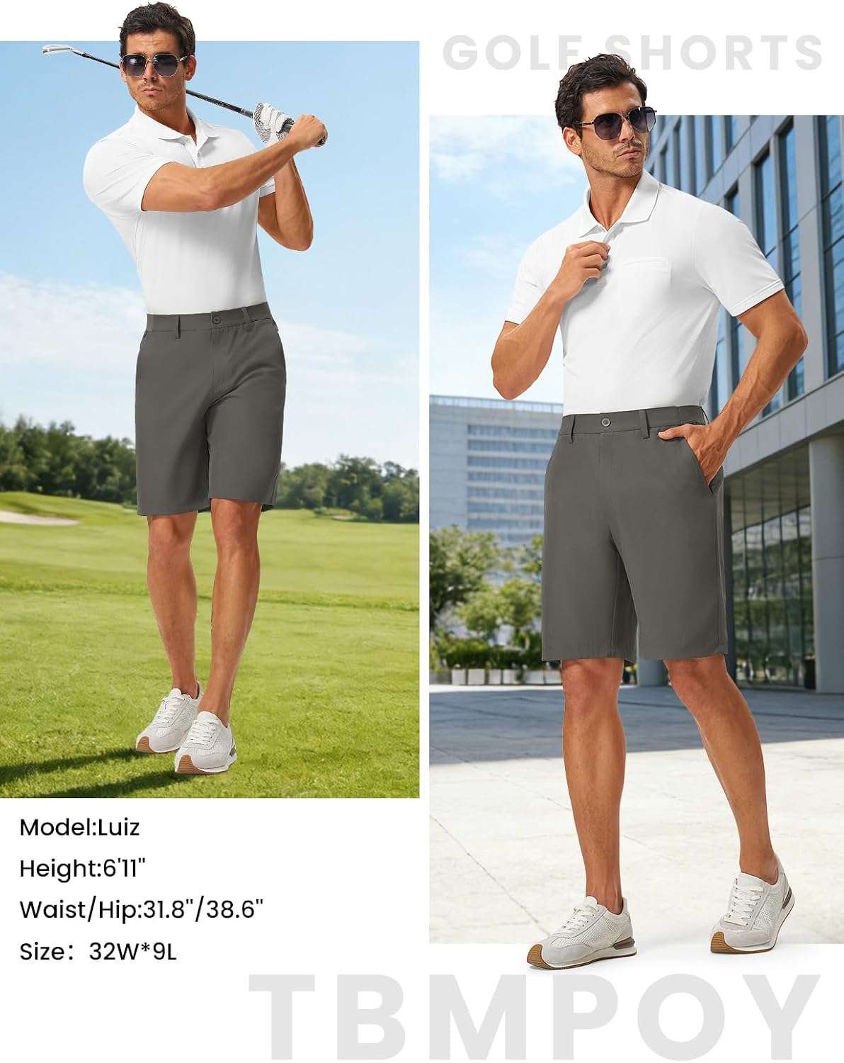 Thumbnail 5 de TBMPOY Men's Golf Shorts, 9-Inch