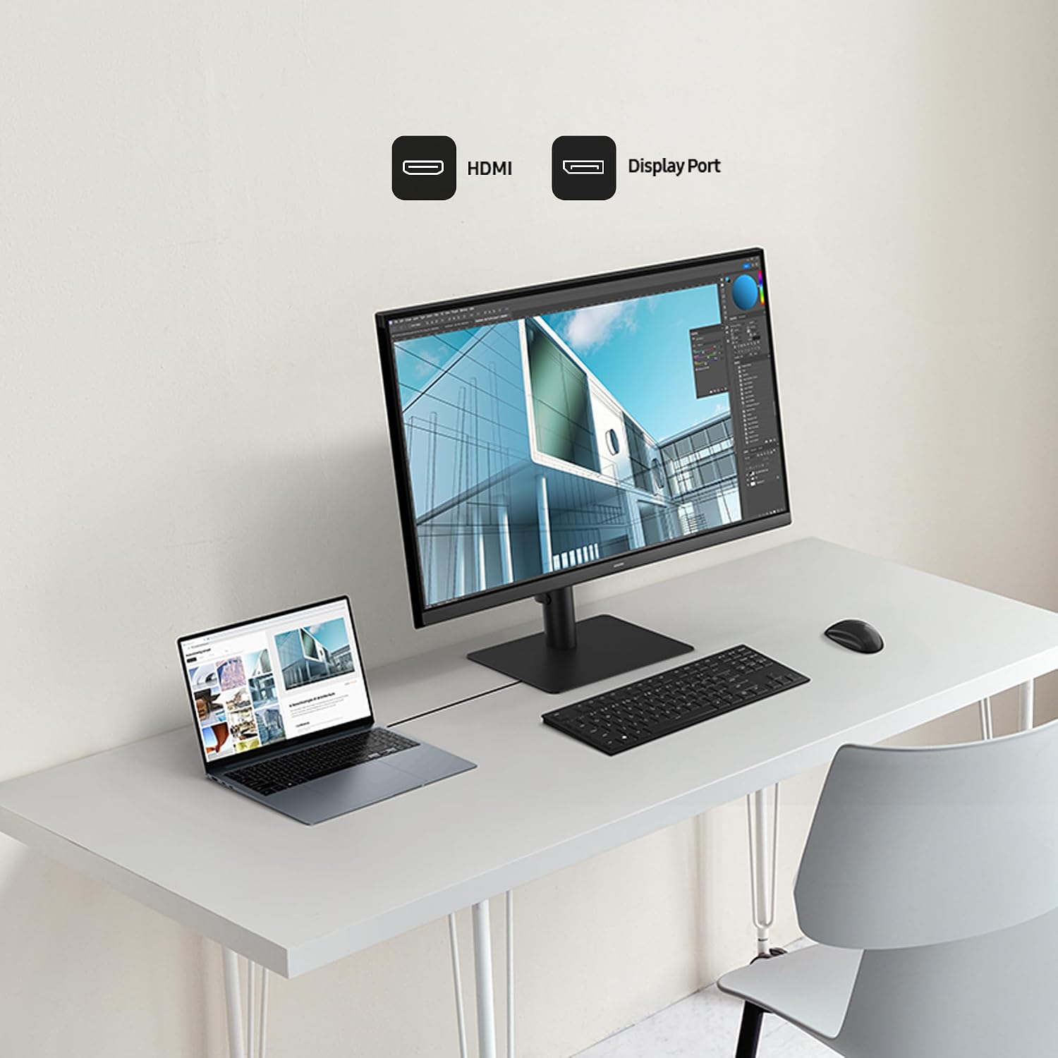 Detalle 2 de Samsung 27 Inch ViewFinity S6 (S61F) QHD Monitor