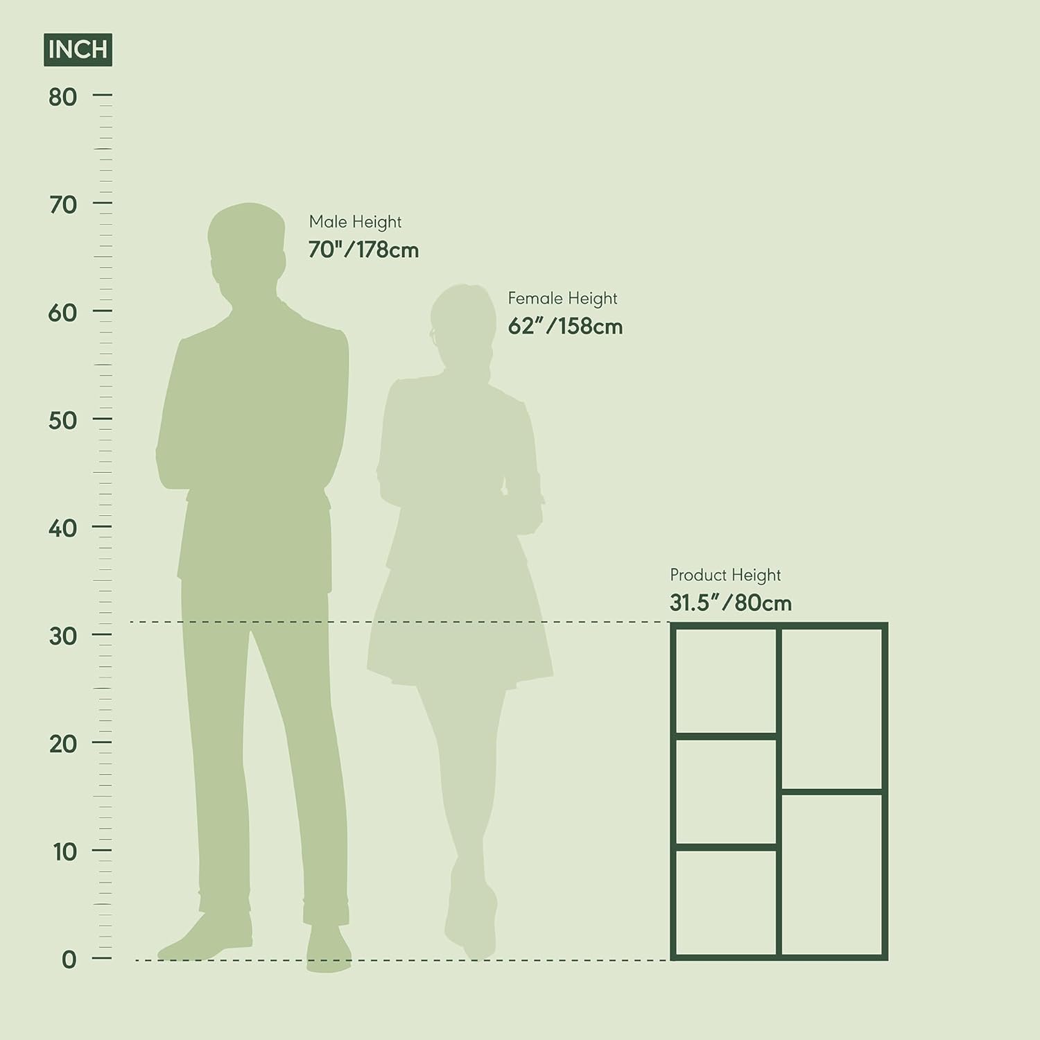 Thumbnail 3 de Furinno Reversible Shelf with 5 Cubes 📦