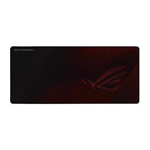 Detalle de ASUS ROG Scabbard II XXL: tappetino gaming XXL 900 x 400 mm, nero/rosso