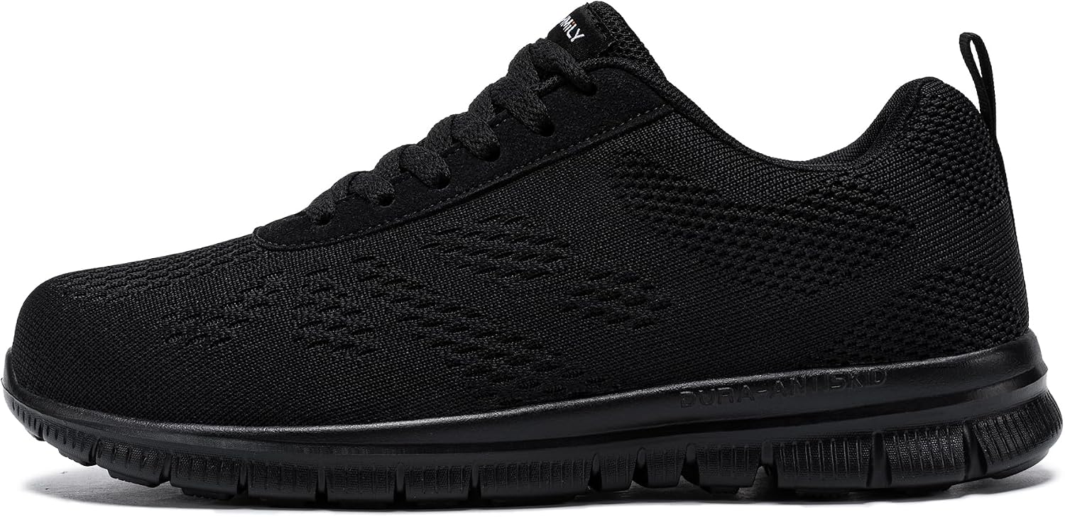 Thumbnail 2 de DYKHMILY Safety Trainers: Light, Breathable Steel Toe Cap Work Shoes