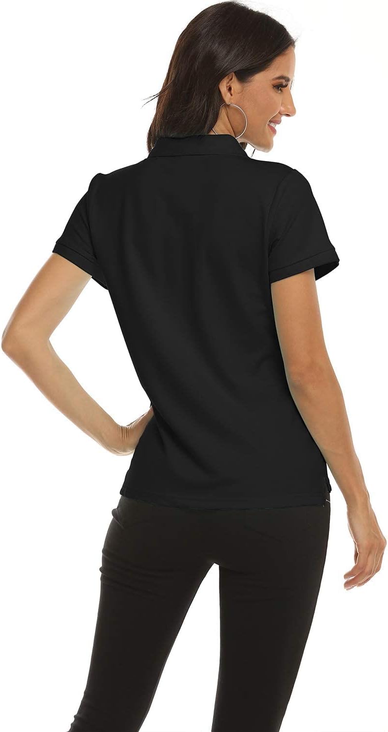 Thumbnail 5 de MoFiz Polo Femme à Manches Courtes en Coton — Respirant et Polyvalent pour Sport et Loisirs