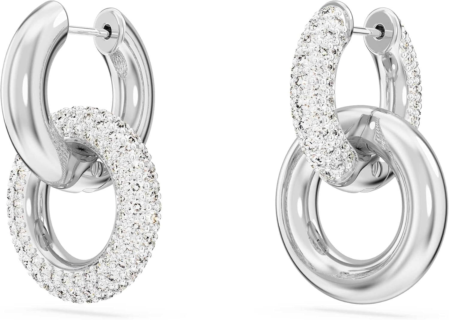 Detalle de Swarovski Dextera Kreolen Asymmetrisch Weiß
