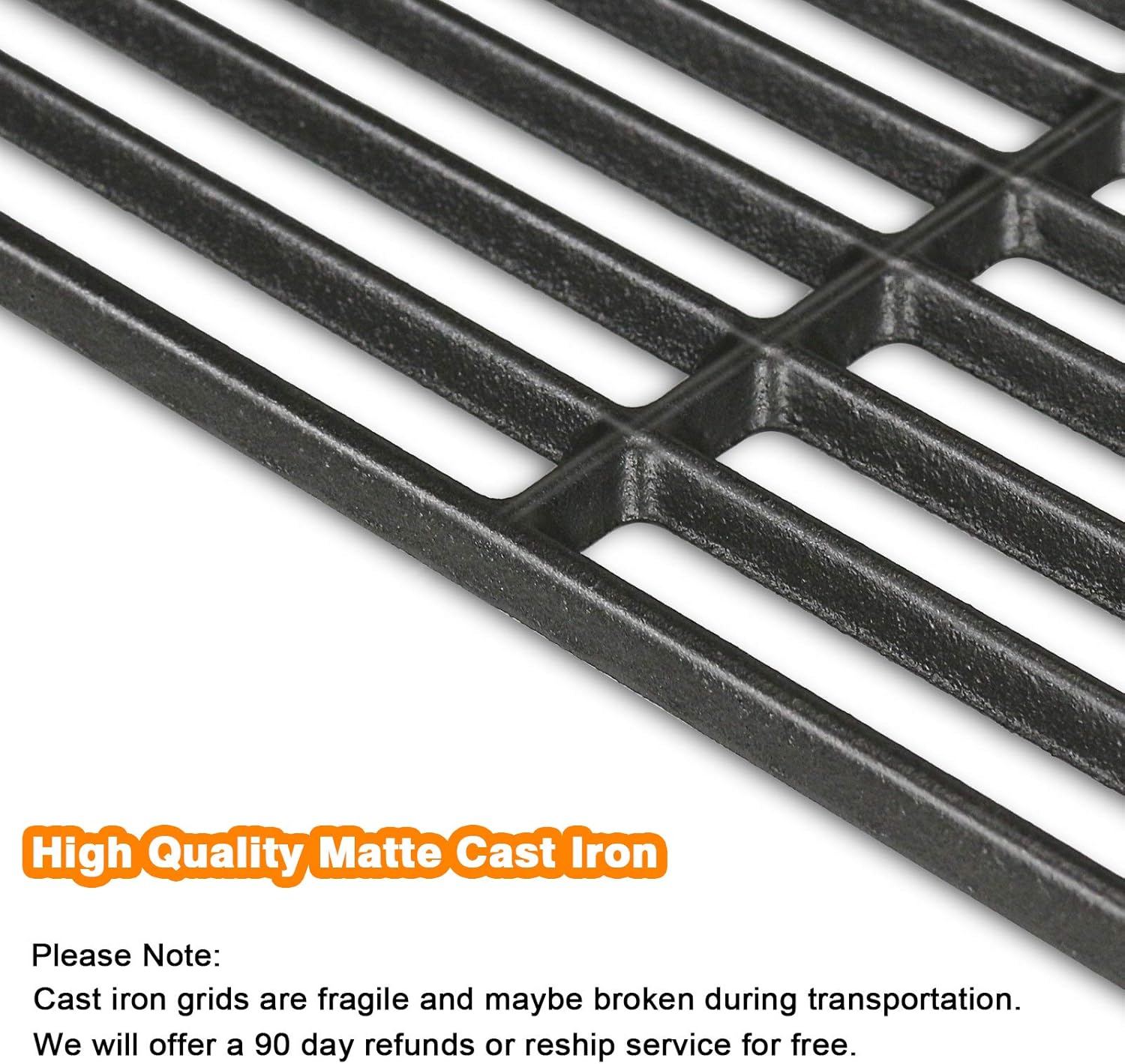 Thumbnail 4 de GFTIME Gusseisen Grillrost & Grillplatte 43 x 72,5 cm für Gasgrill-Zubehör (u. a. Charbroil Advantage 225s, Enders…)