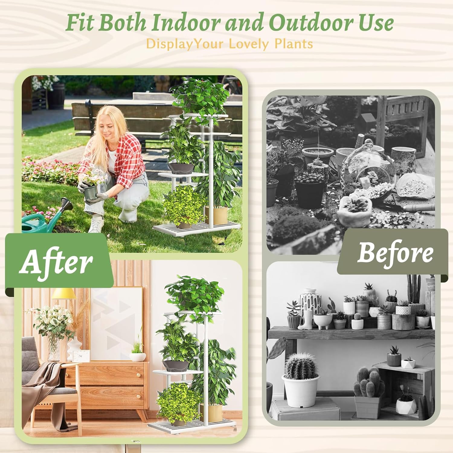 Thumbnail 1 de imuounl 3 Tier Plant Stand