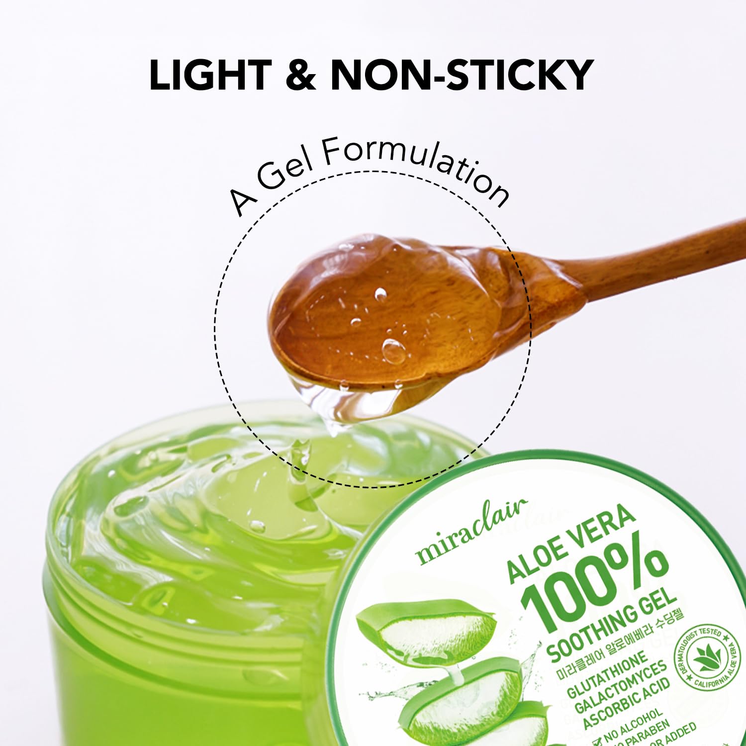 Detalle 1 de Aloe Vera Gel 300ml by MIRACLAIR for soothing
