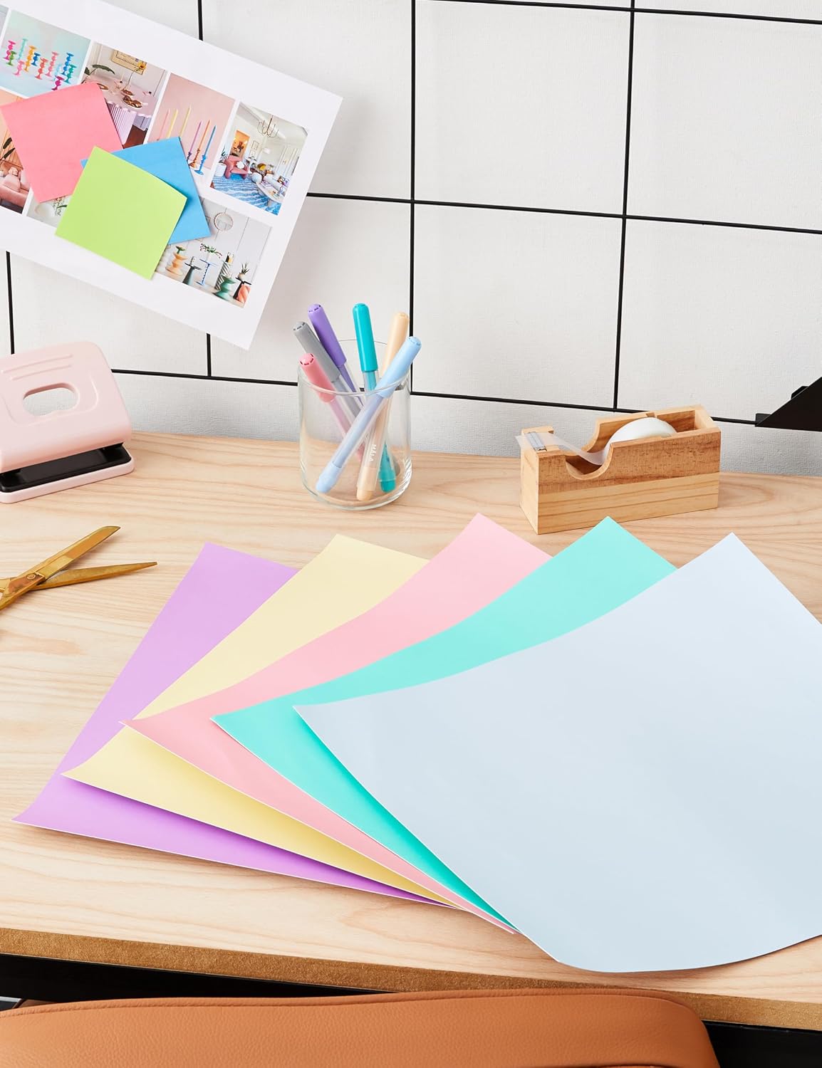 Detalle de Cricut Smart Paper Sticker Cardstock (Pastels) – 10 sheets, 33cm x 33cm