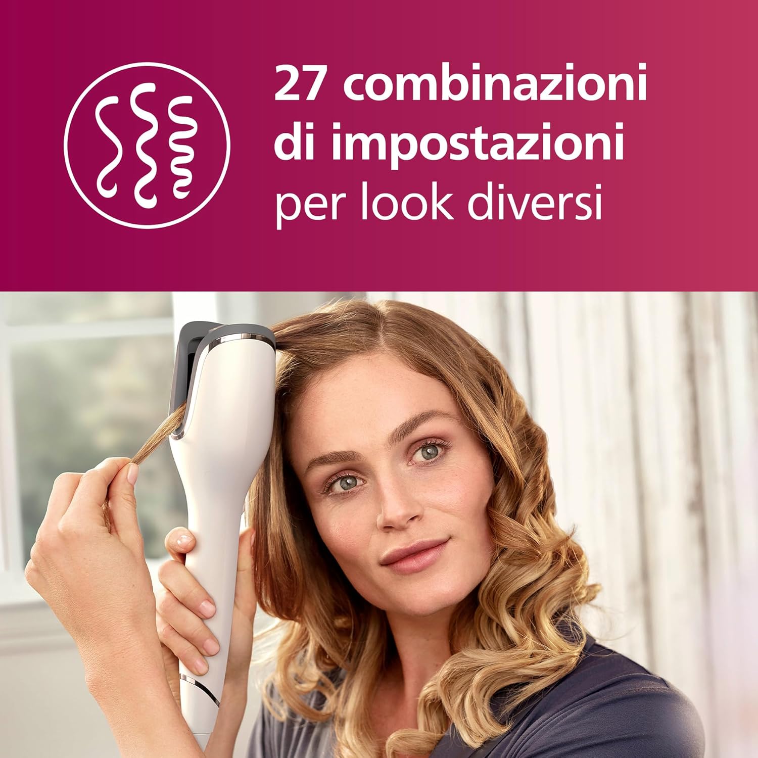 Thumbnail 4 de Philips Auto Curler Serie 8000 BHB878/00: ricci glamour con MoistureProtect