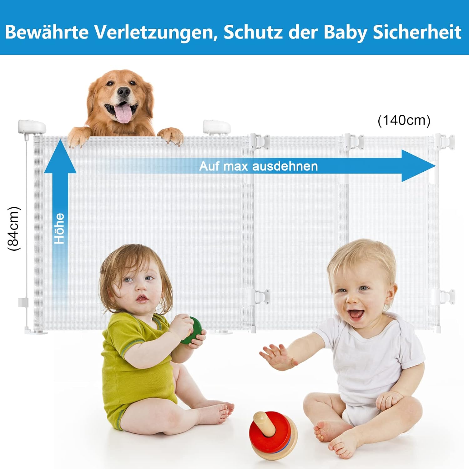 Thumbnail 4 de Treppenschutzgitter Ausziehbar 150 cm