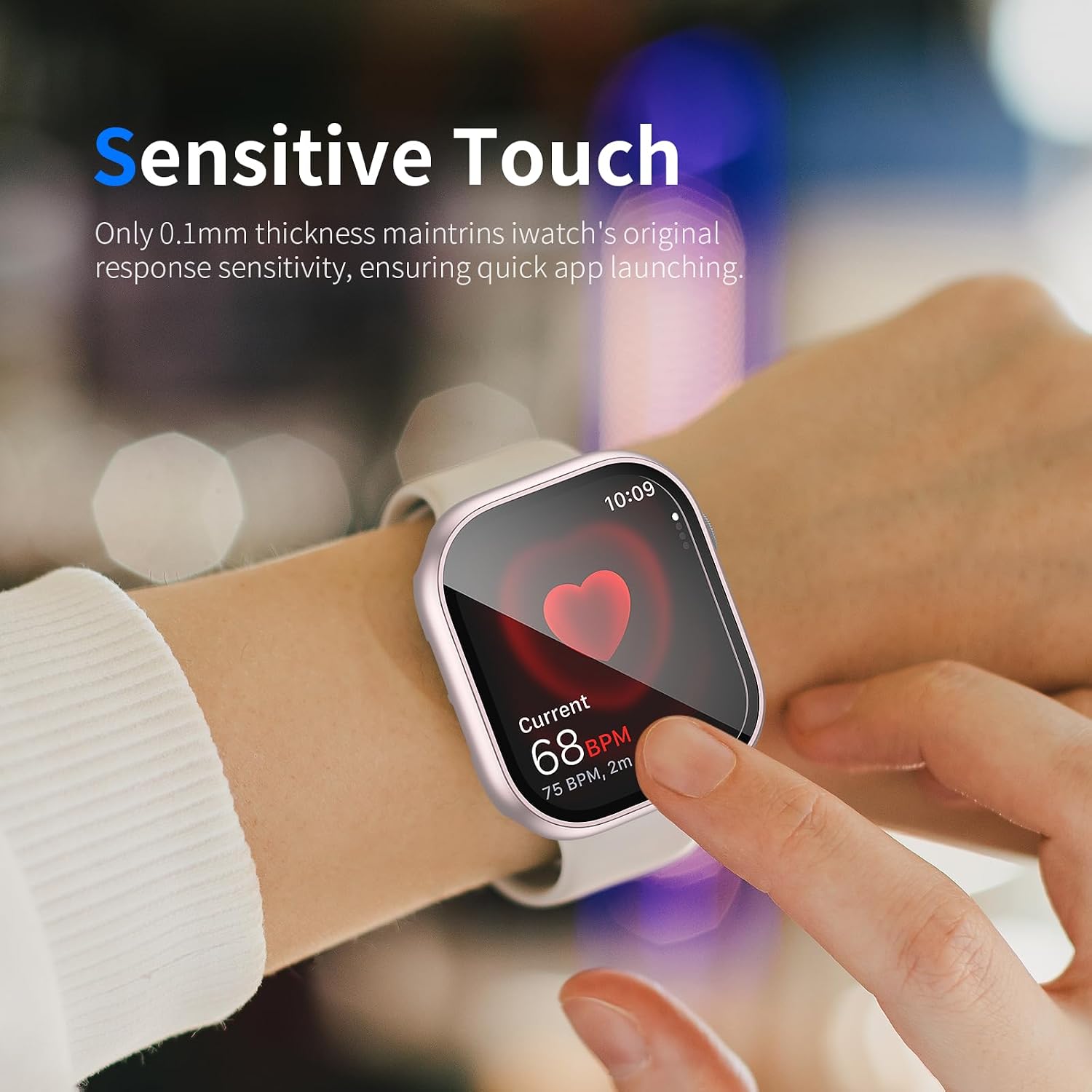 Detalle 2 de Landhoo Apple Watch Screen Protector 0.1 mm
