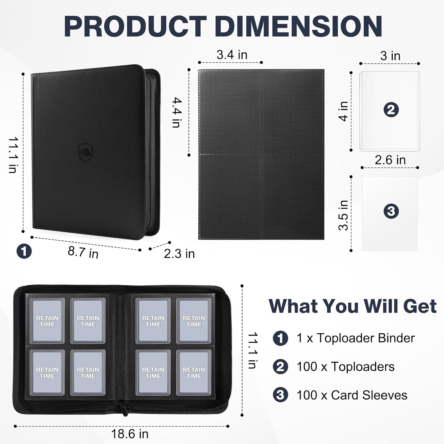 Thumbnail 1 de Toploader Binder Holds 160 Toploaders