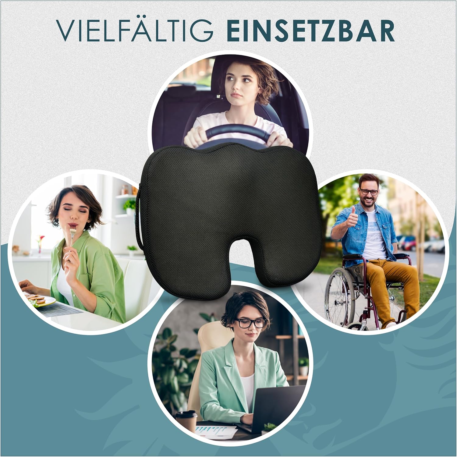 Thumbnail 3 de Nachtengel Orthopädisches Sitzkissen Memory Foam