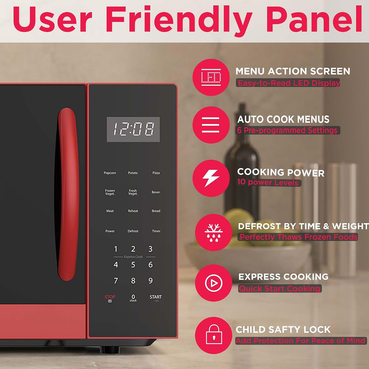 Detalle de Frigidaire microwave oven 900 watts