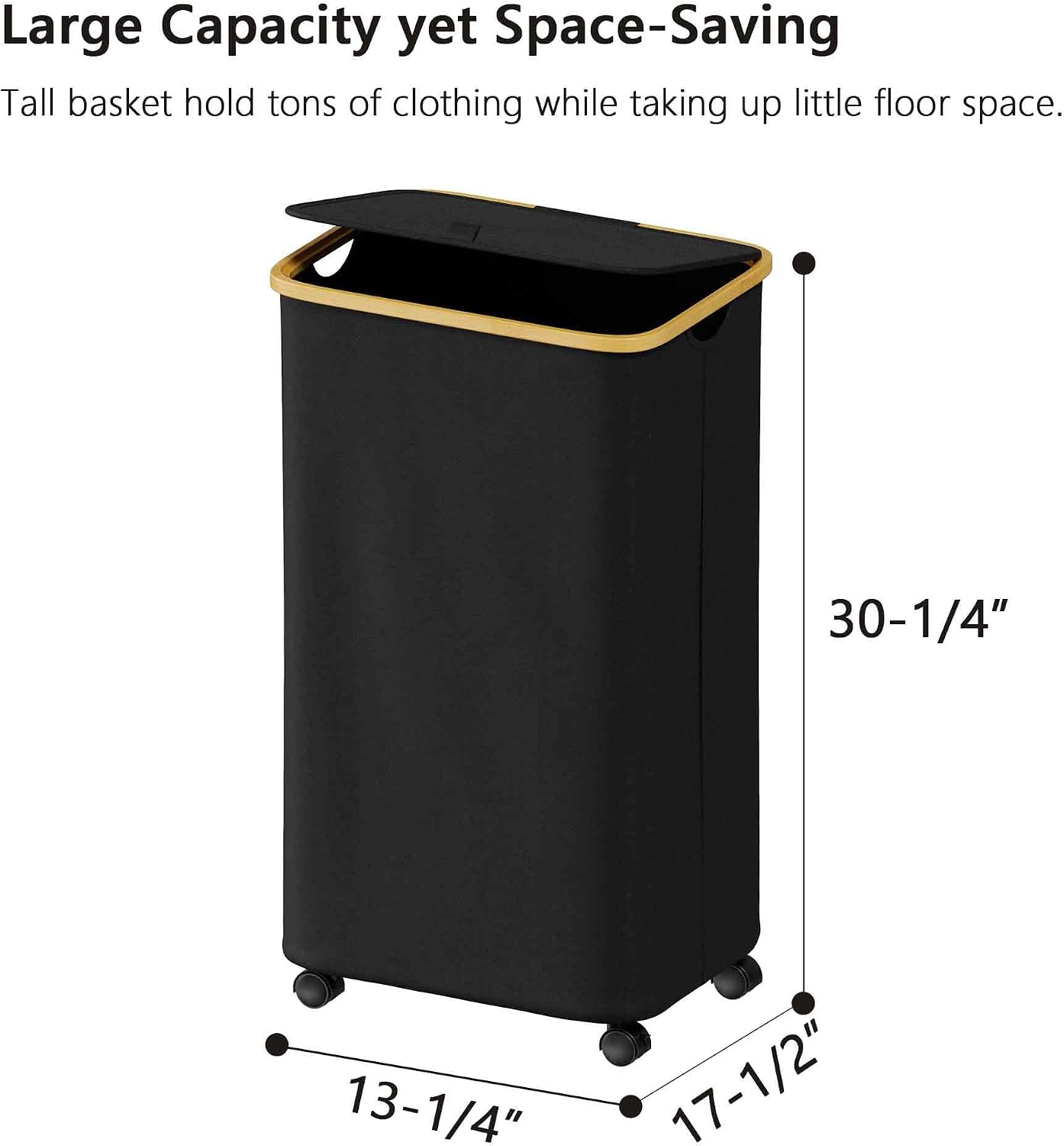 Thumbnail 4 de SUOCO 100L Rolling Laundry Hamper