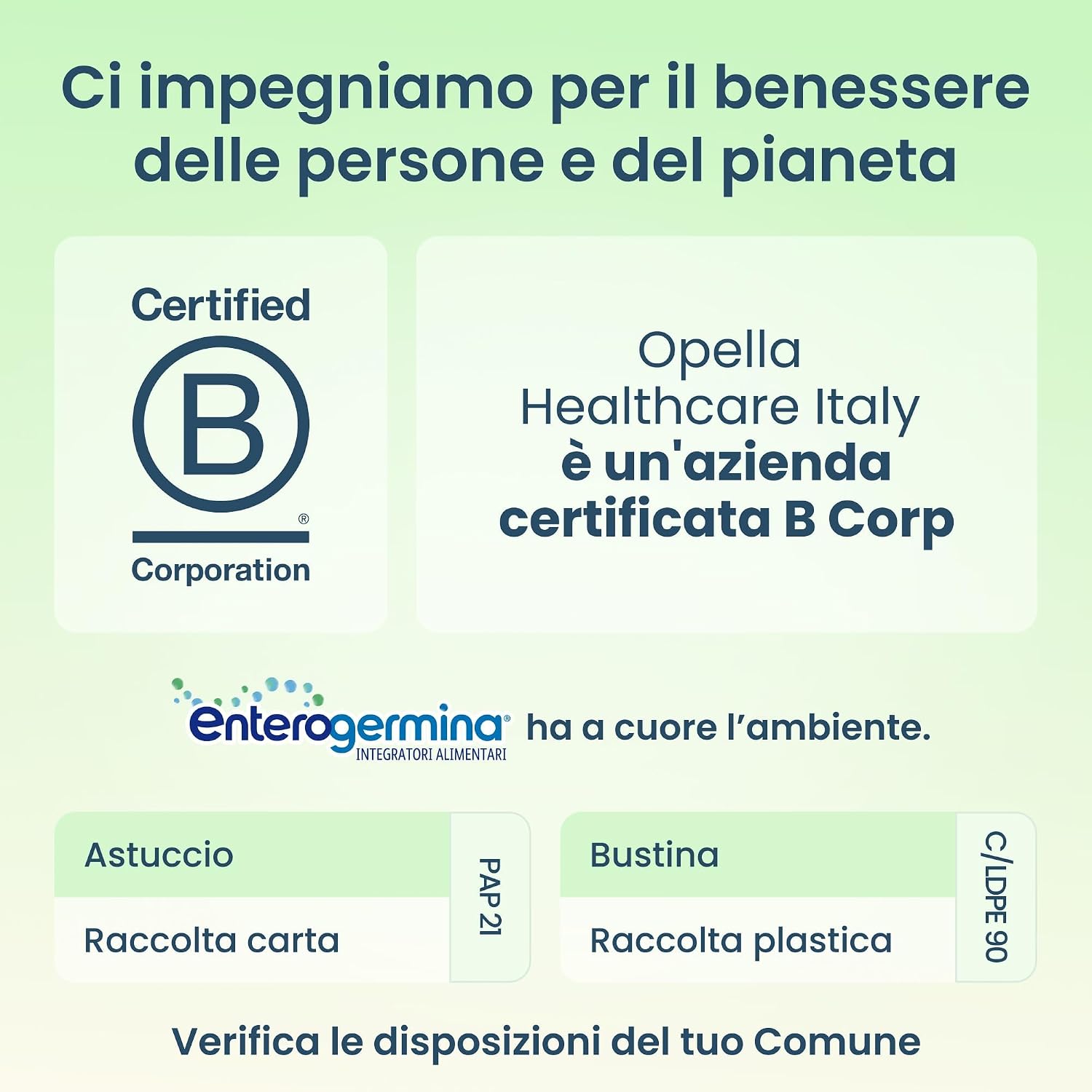 Thumbnail 5 de Enterogermina Gonfiore: probiotici BB-12 e LA-5 con estratti vegetali ed enzimi digestivi per gonfiore addominale