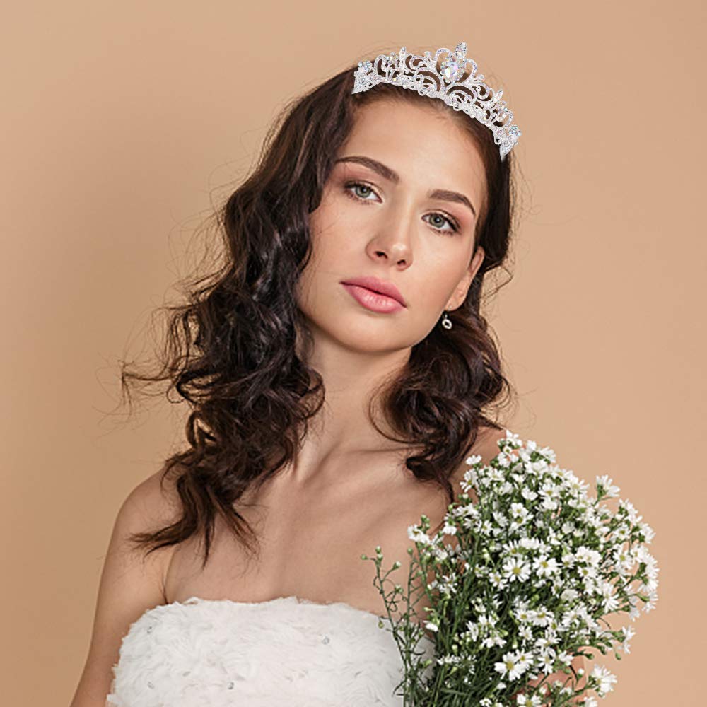 Detalle de Didder Didder-Beauty-EF296-W Crystal Tiara with AB Rhinestones and Hair Combs