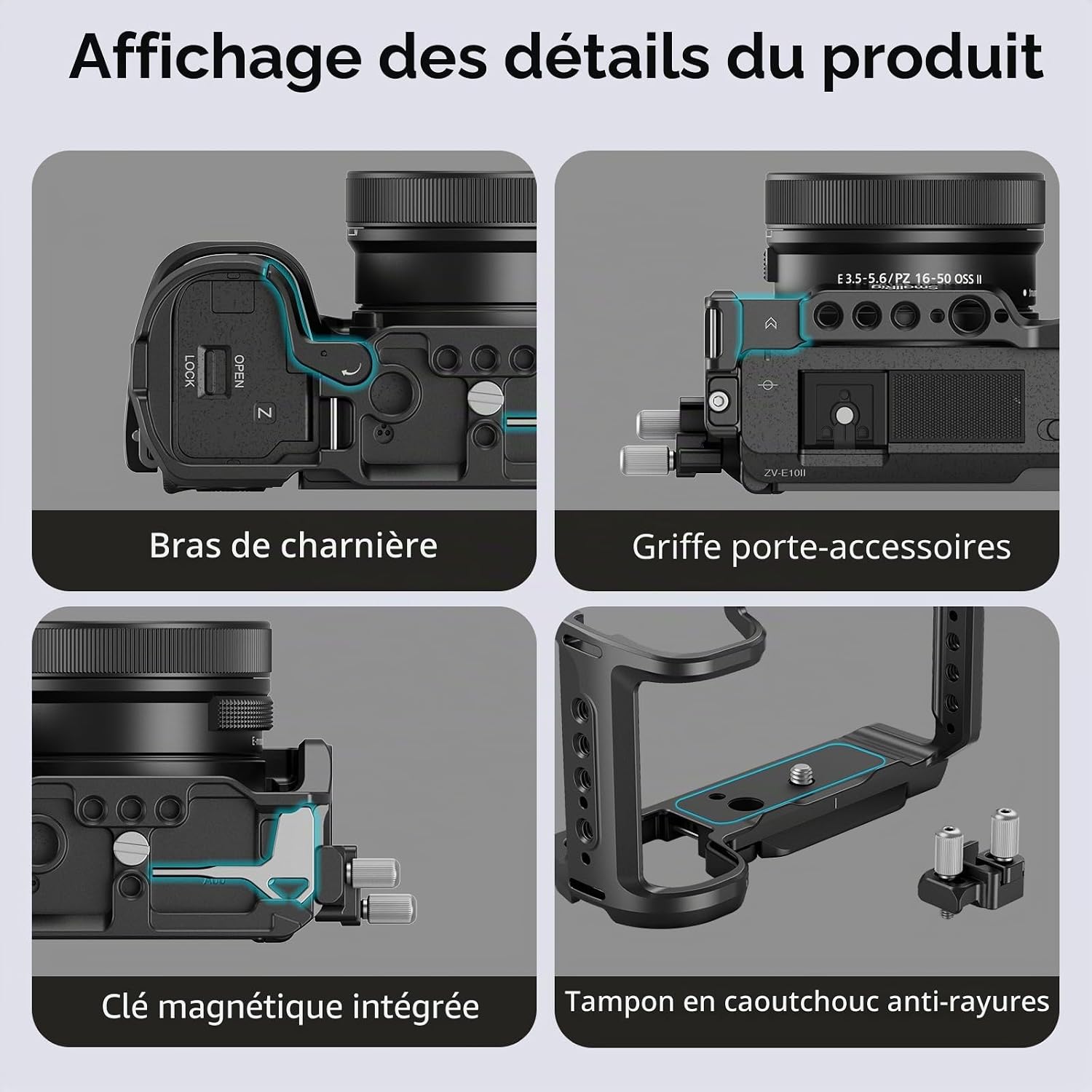 Thumbnail 5 de SMALLRIG ZV-E10 II Cage Kit pour Sony ZV-E10 II
