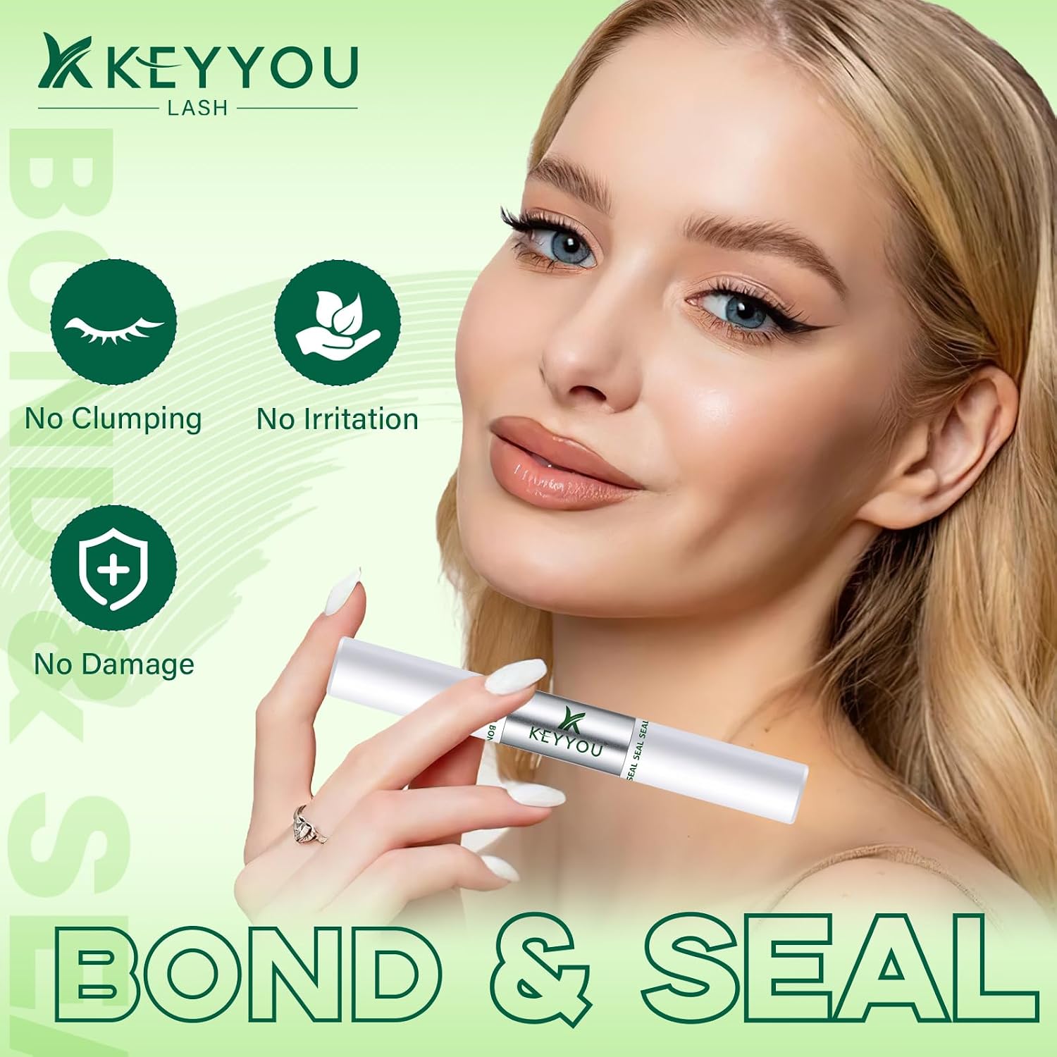 Detalle 2 de KEYYOU 10ml White Lash Bond and Seal for Waterproof Lash Clusters