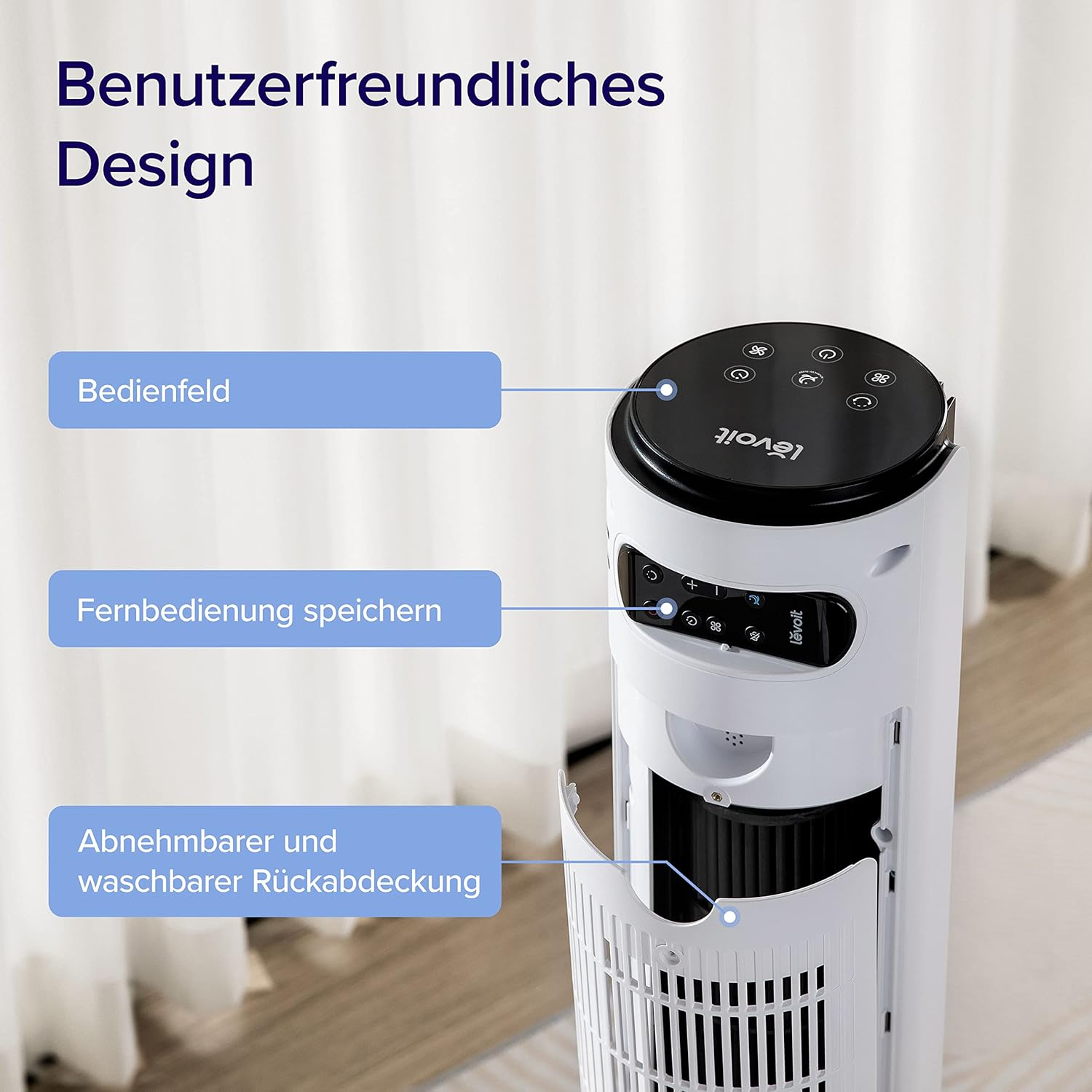 Thumbnail 6 de Levoit DC Motor großer Turmventilator – leise, flexibel und energieeffizient