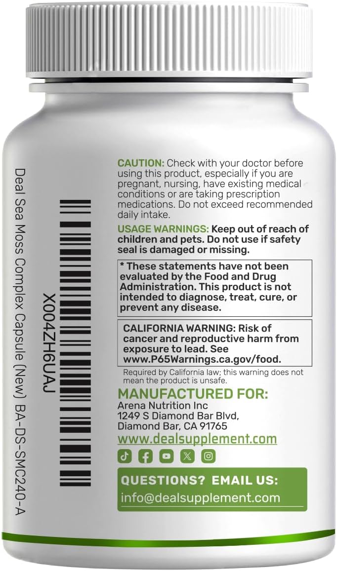 Thumbnail 6 de DEAL Irish Sea Moss Supplement, 240 Capsules
