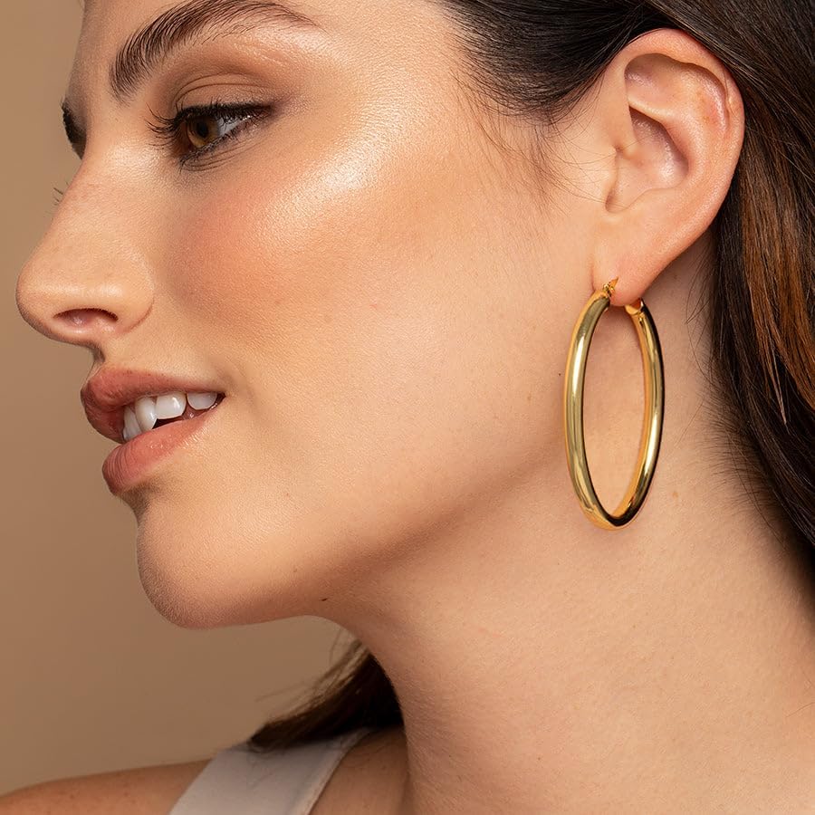 Thumbnail 4 de OOOPEL Thick Gold Hoop 40mm 💍