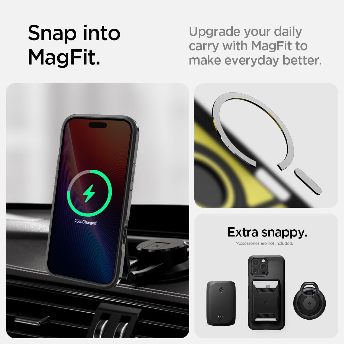 Detalle 2 de Spigen Tough Armor T (Ai) MagFit Case for iPhone 16 Pro Max – Black