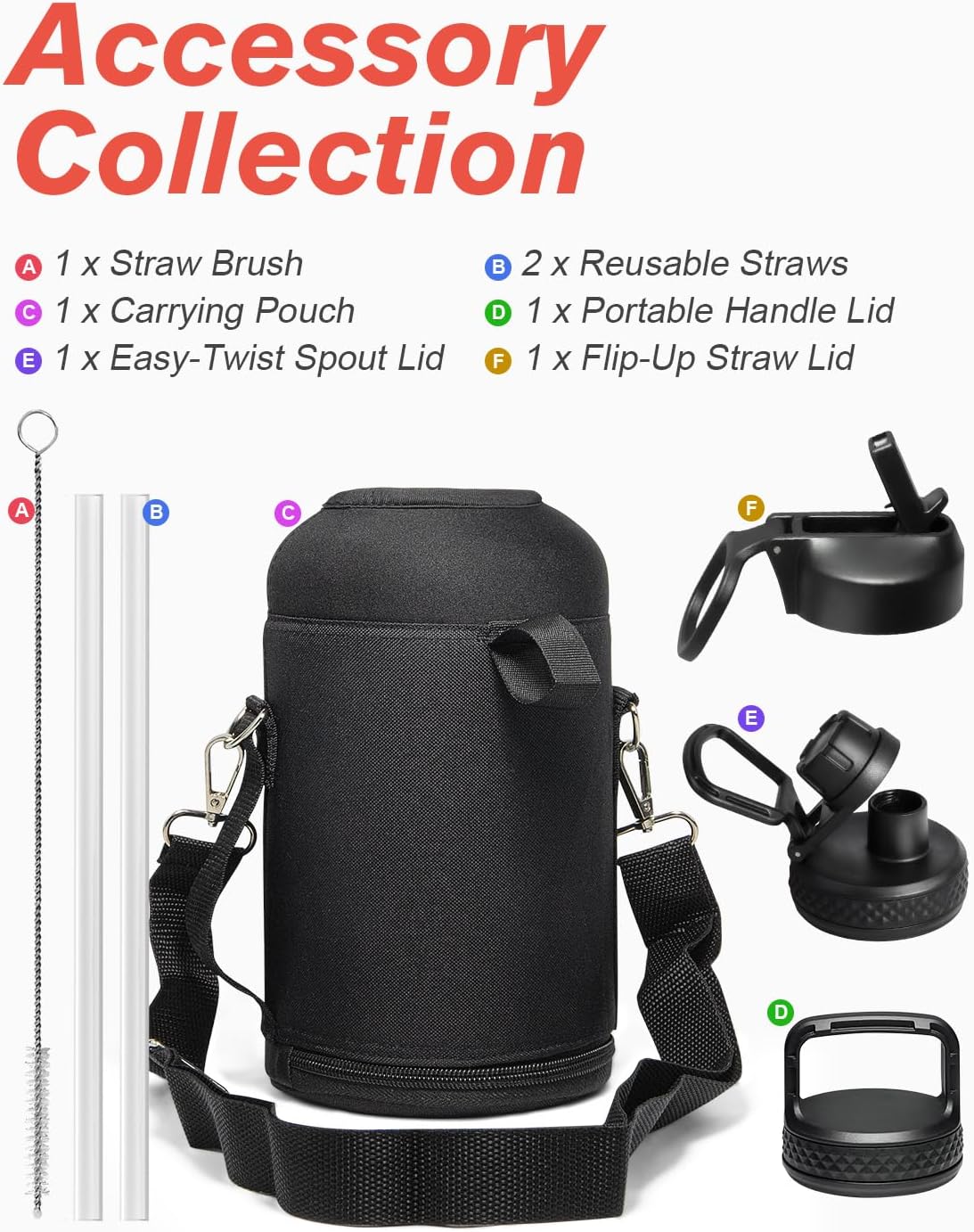 Thumbnail 5 de Coolflask Insulated Water Bottle 64 oz