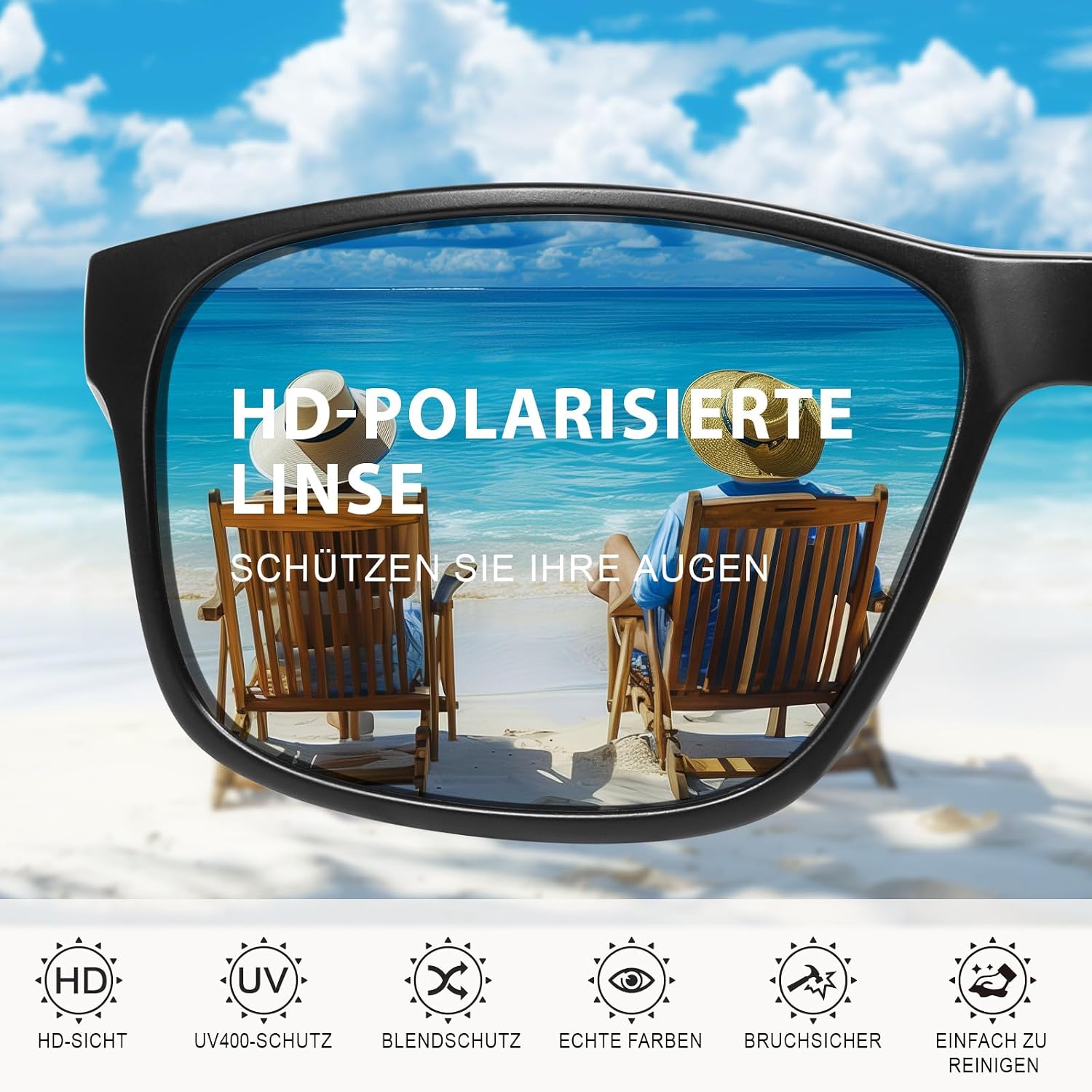 Thumbnail 5 de Occhsouo Sonnenbrille Polarisiert UV400