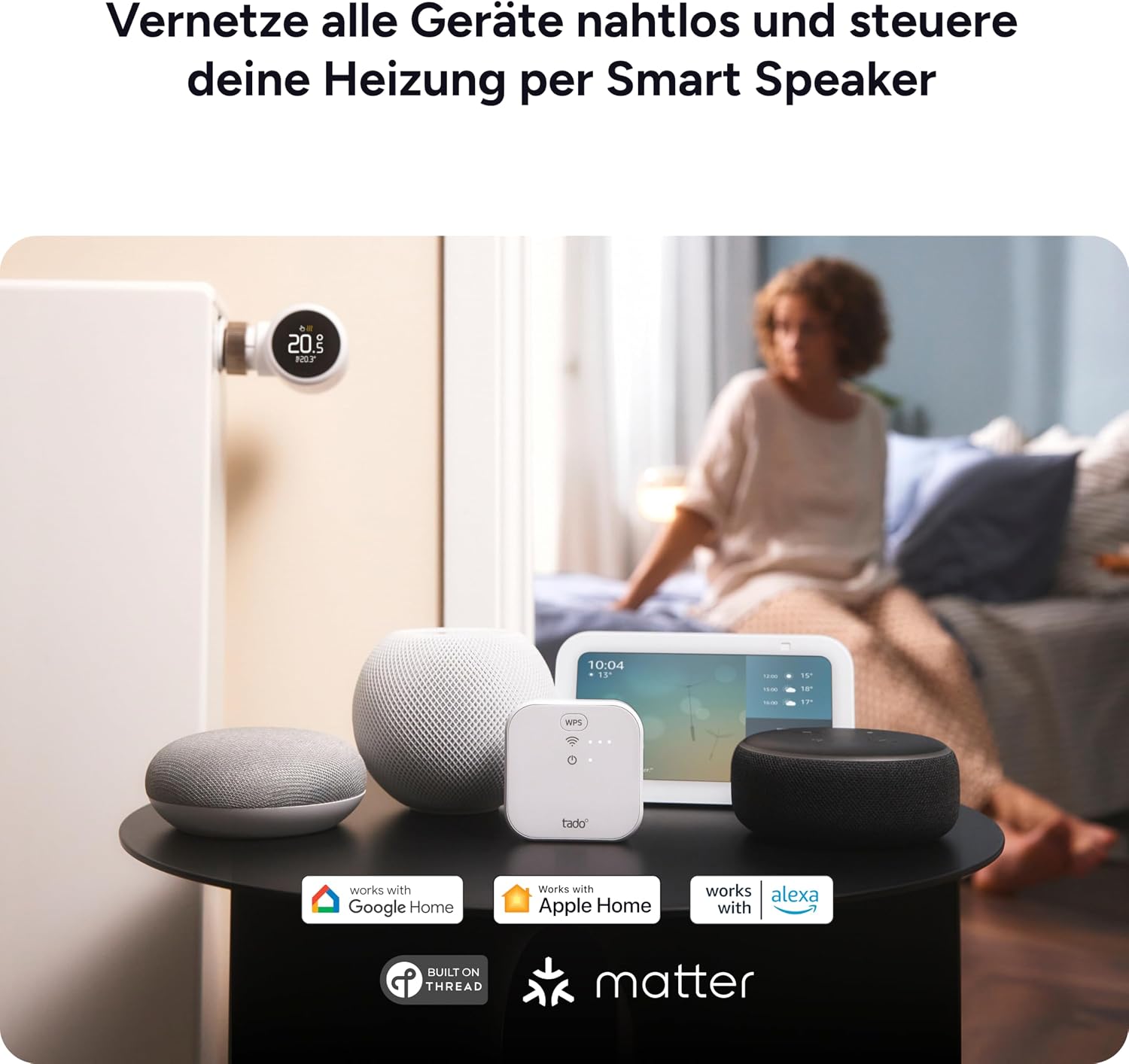 Thumbnail 3 de tado° Smartes Heizkörperthermostat X, Trio Pack – smarte Heizungssteuerung per App, Sprachassistent und DIY-Installation