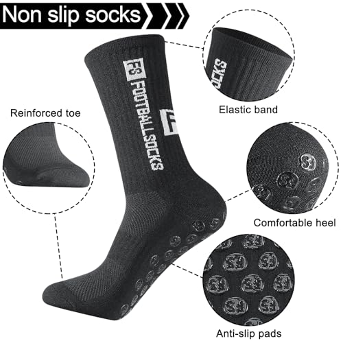Detalle de Apricitie Fußballsocken 39-46 – 6 Paar, Weiß/Schwarz/Blau