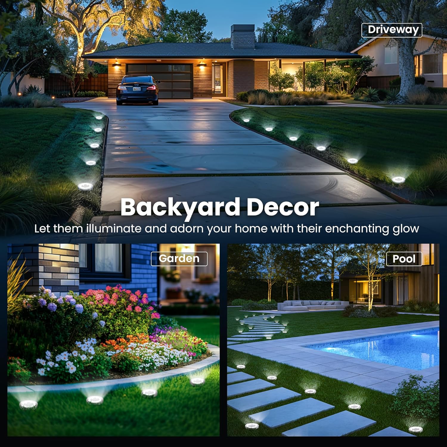 Thumbnail 5 de Solpex solar ground lights for outdoor garden paths (IP65, cold white, 10-pack)