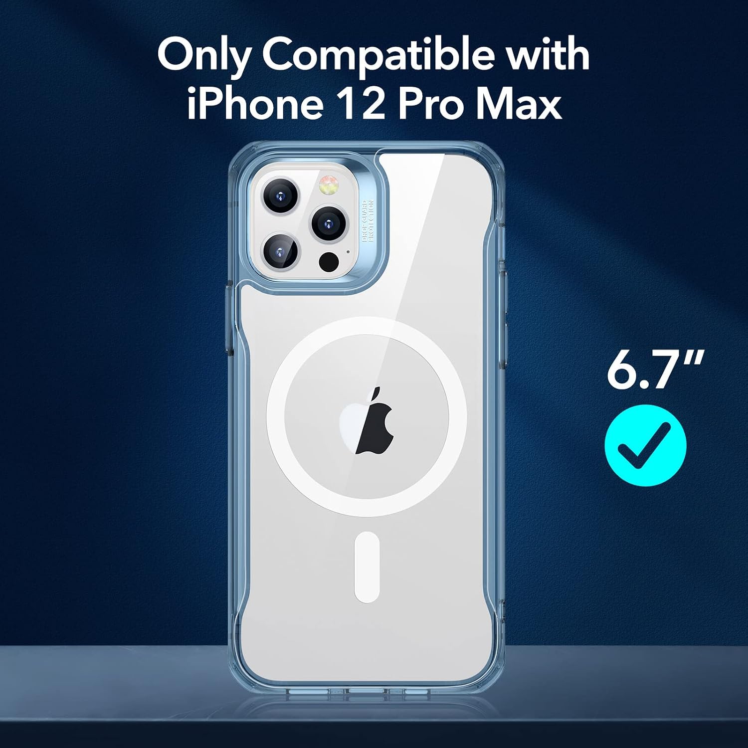 Detalle 2 de ESR iPhone 12 Pro Max Case with MagSafe Blue 💼