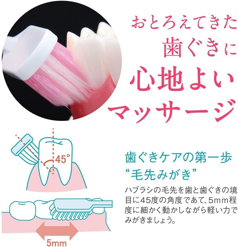 Detalle 2 de システマ ハグキプラス歯ブラシ 4904740690094 超コンパクト・やわらかめ 6本+Y字フロス付き