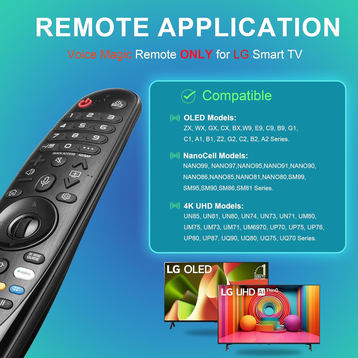 Detalle 2 de LG Magic Remote AKB75855501 Replacement